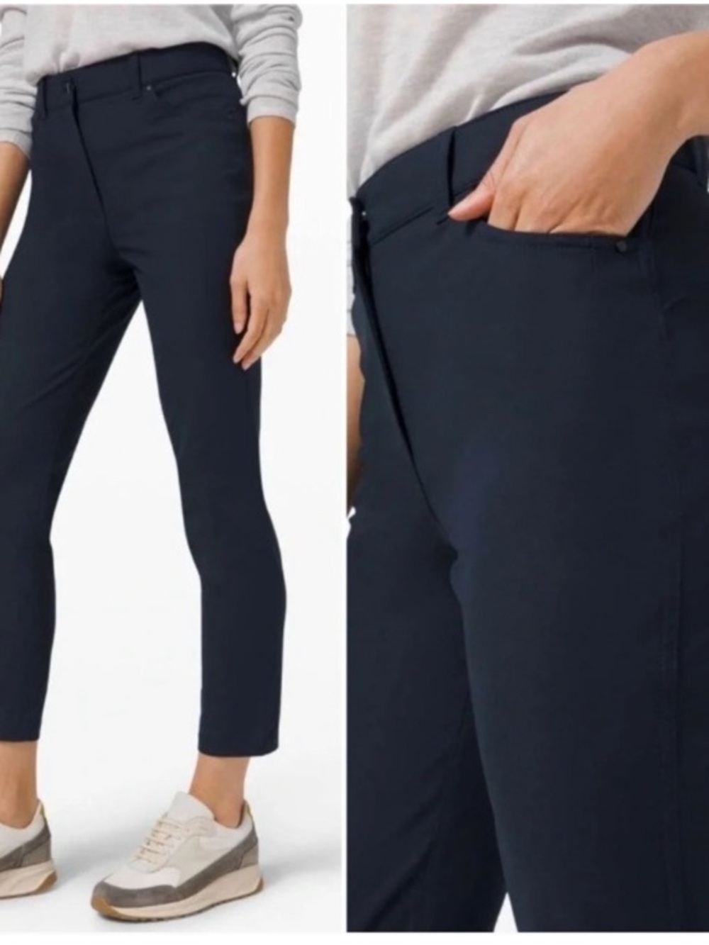 Lululemon City Sleek 5 Pocket High-Rise Pants Slim - Navy - 8